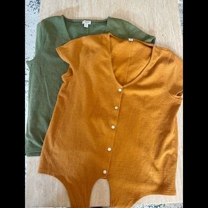 J Crew lot of 2 women shirts tops size M